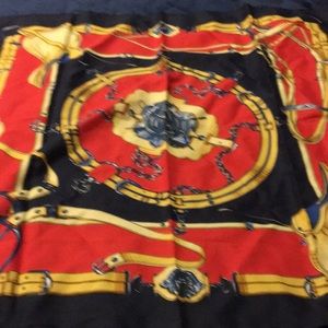 Beautiful Italian made equestrian motif scarf